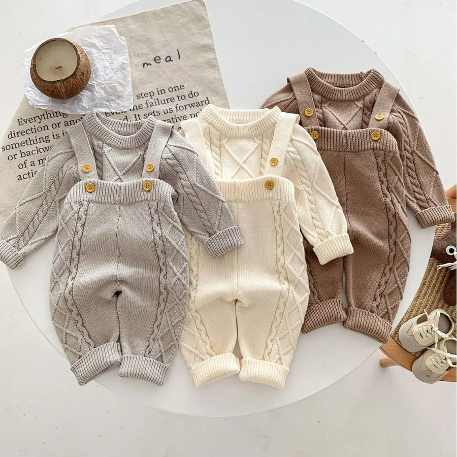 Boys Knit Jumped & Pants Set