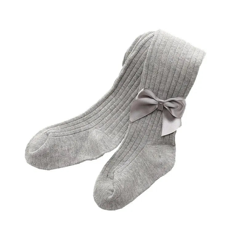 Girls Stockings With Bow
