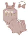 Girls Summer Floral Set
