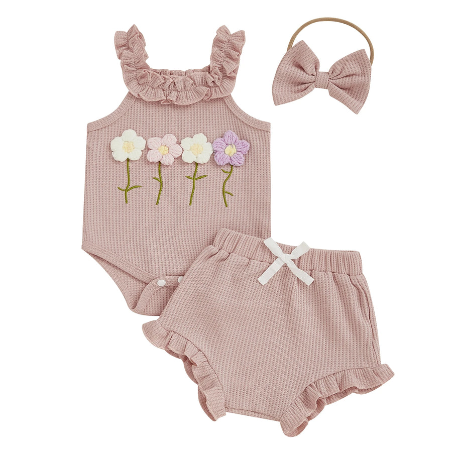 Girls Summer Floral Set