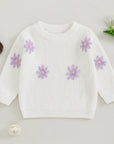 Girls & Baby Floral Knit