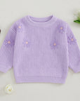 Girls & Baby Floral Knit