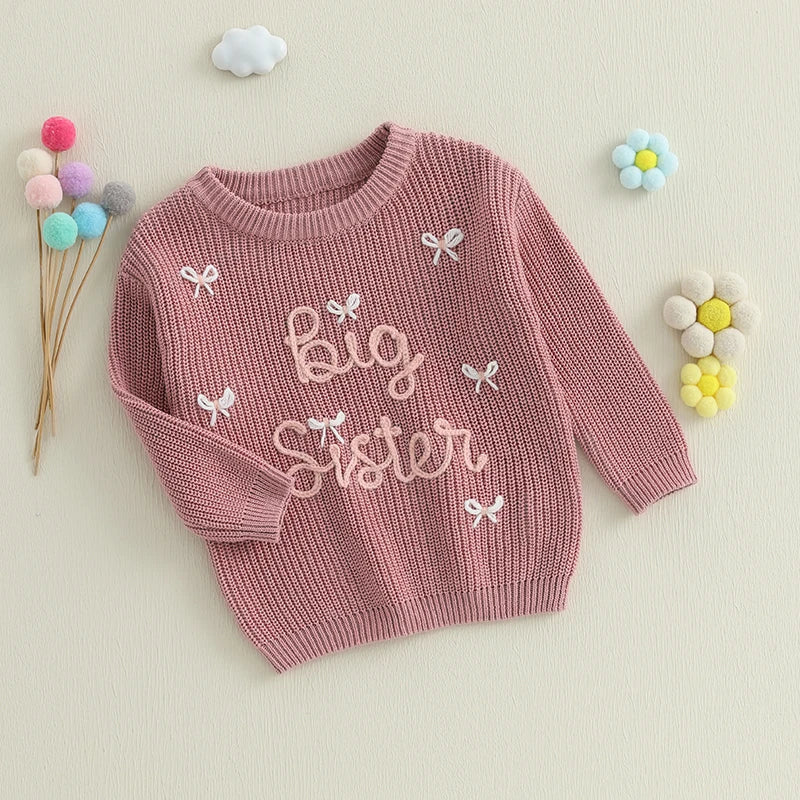 Big Sister Announcement Knit Top