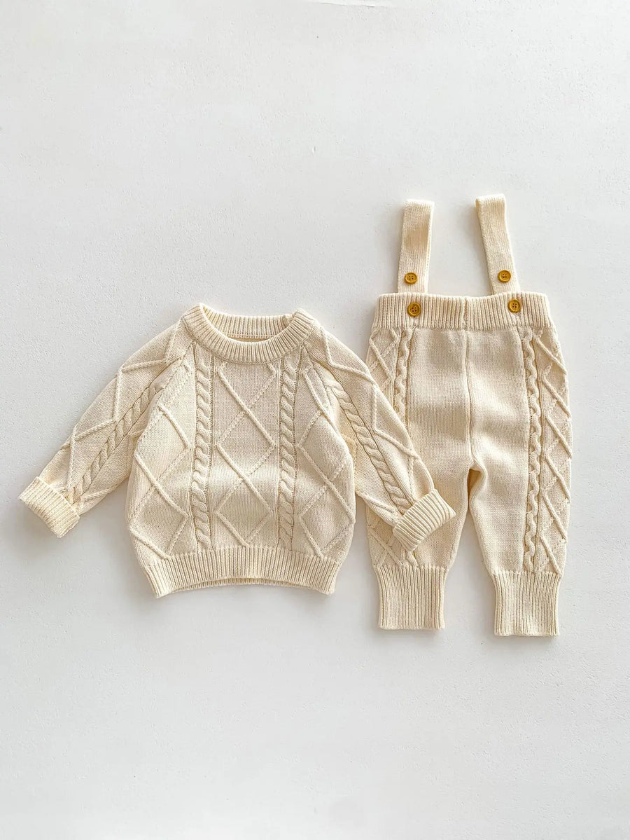 Boys Knit Jumped & Pants Set
