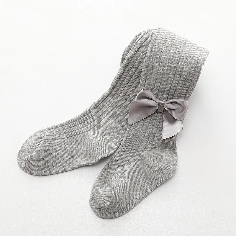 Girls Stockings With Bow
