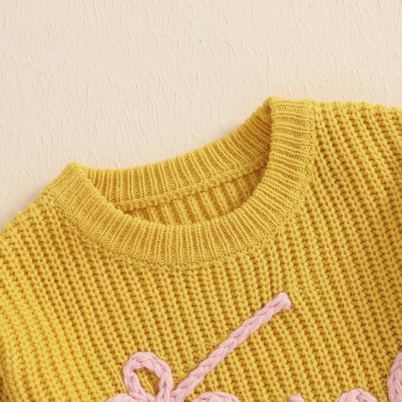 Baby Girl "One" First Birthday Knit