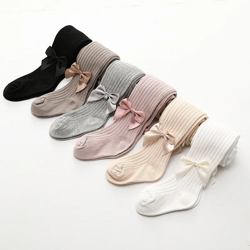 Girls Stockings With Bow