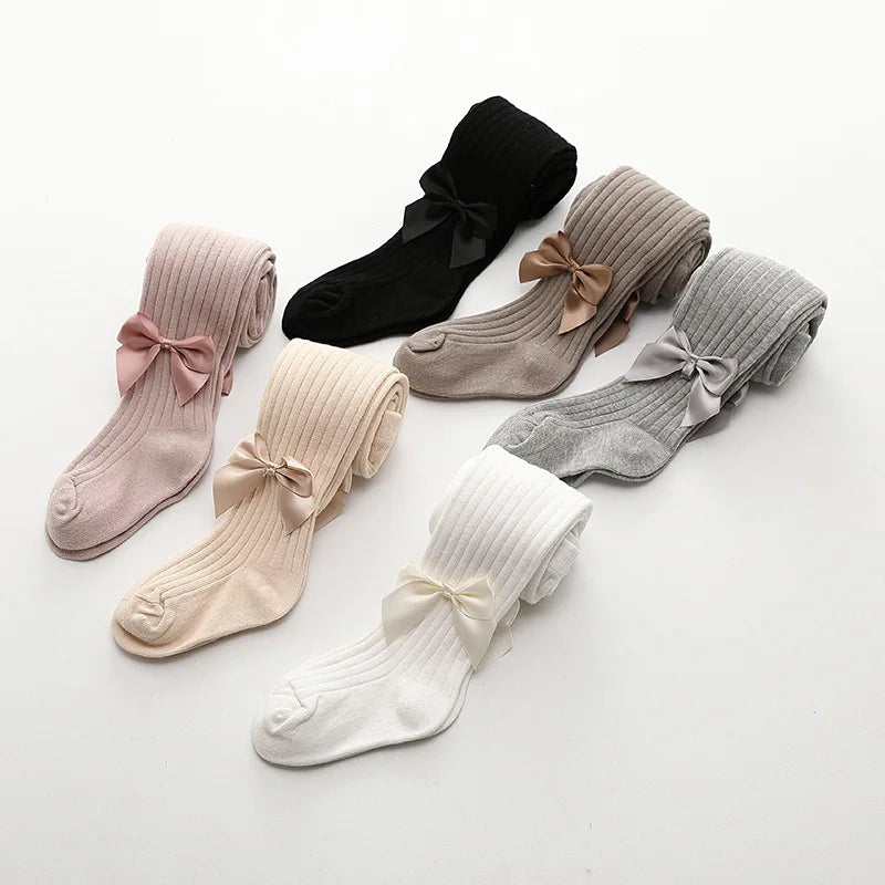 Girls Stockings With Bow