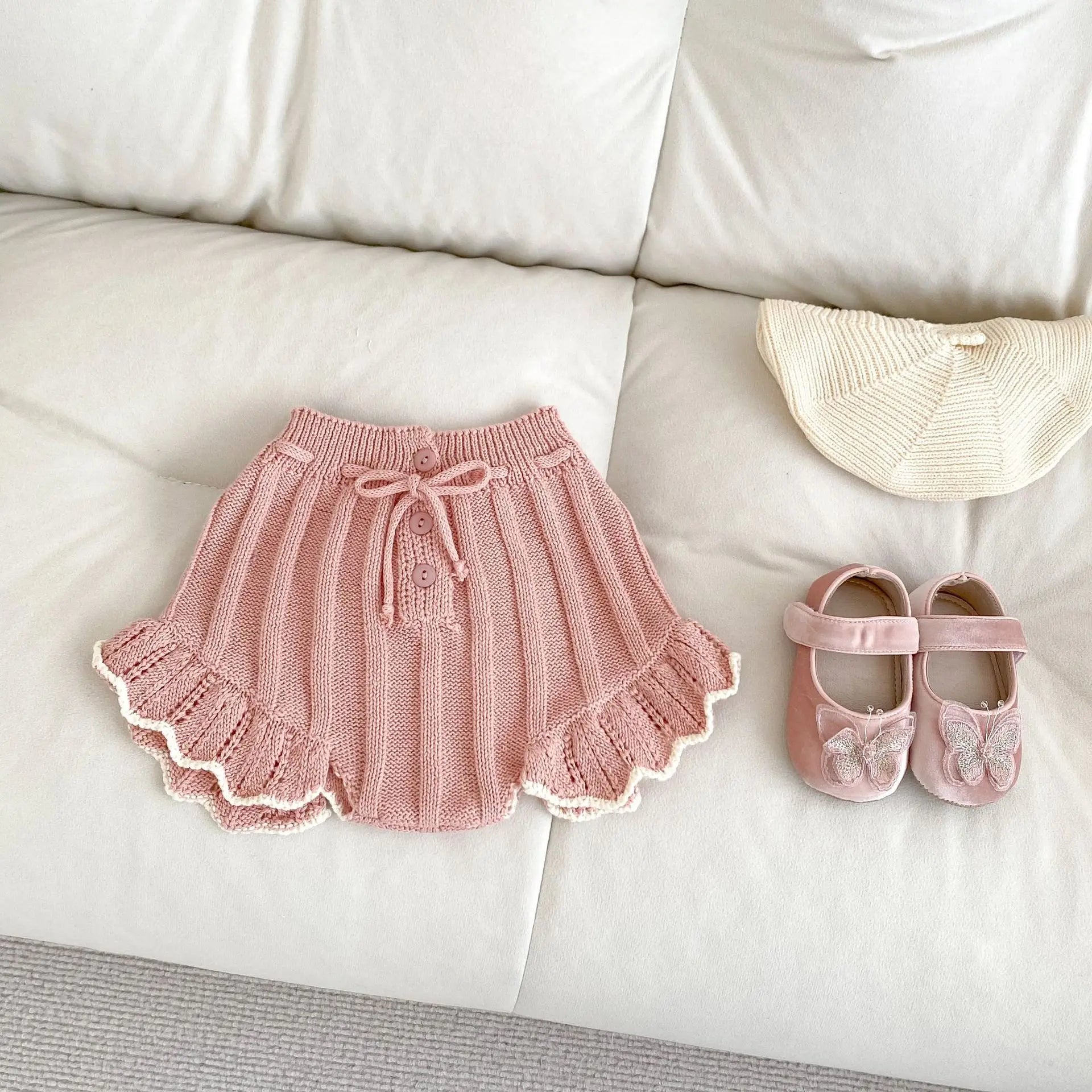 Girls Knit Top & Shorts