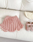 Girls Knit Top & Shorts