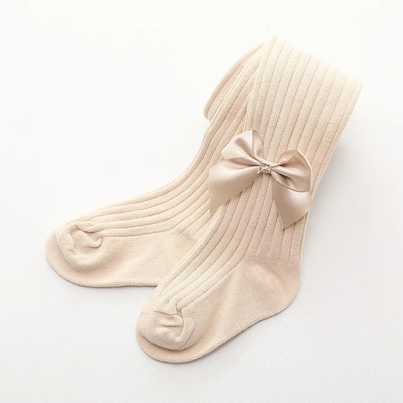 Girls Stockings With Bow