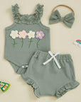 Girls Summer Floral Set