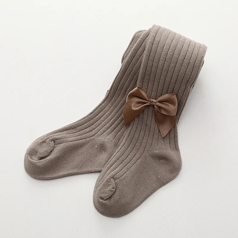Girls Stockings With Bow