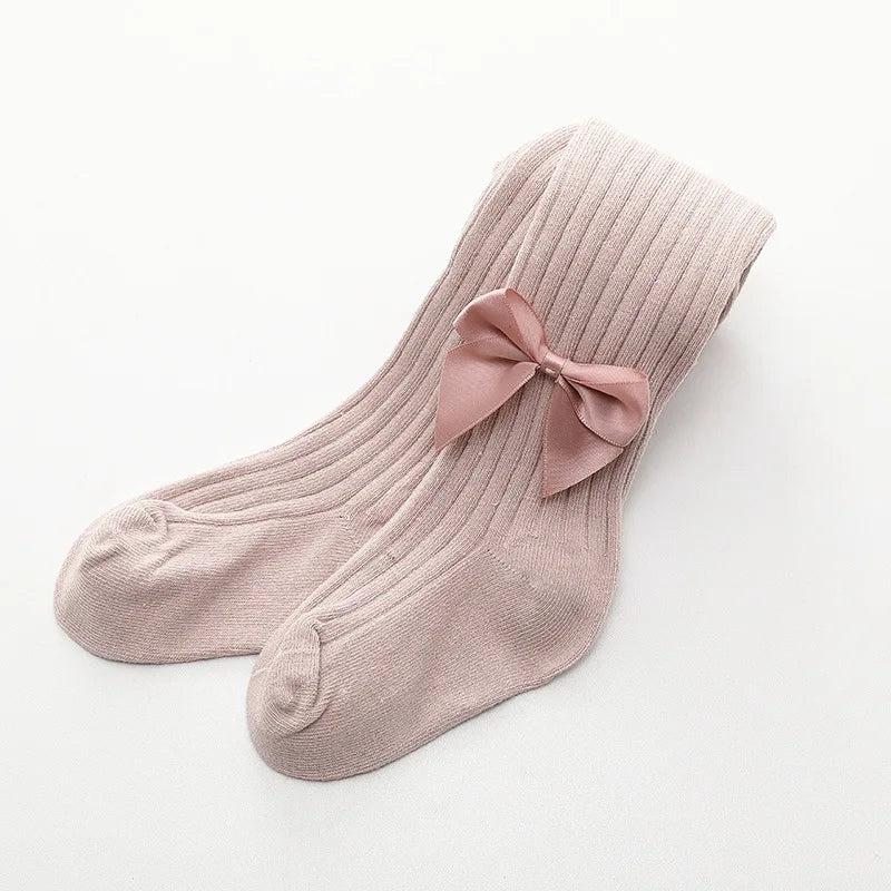 Girls Stockings With Bow