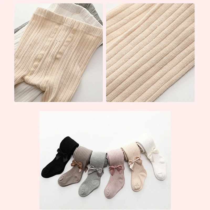 Girls Stockings With Bow