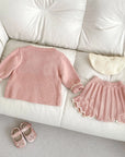 Girls Knit Top & Shorts