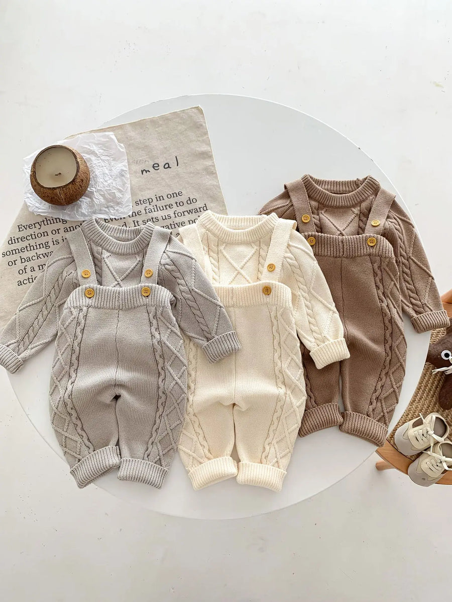 Boys Knit Jumped & Pants Set