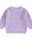Girls & Baby Floral Knit