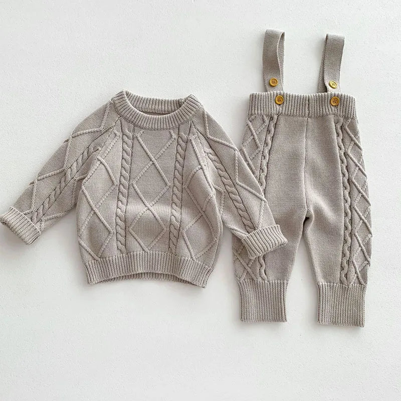 Boys Knit Jumped & Pants Set