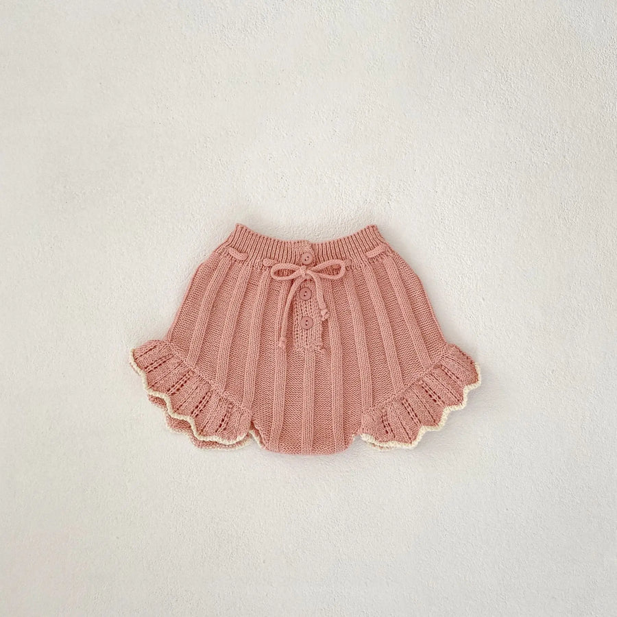 Girls Knit Top & Shorts