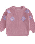 Girls & Baby Floral Knit