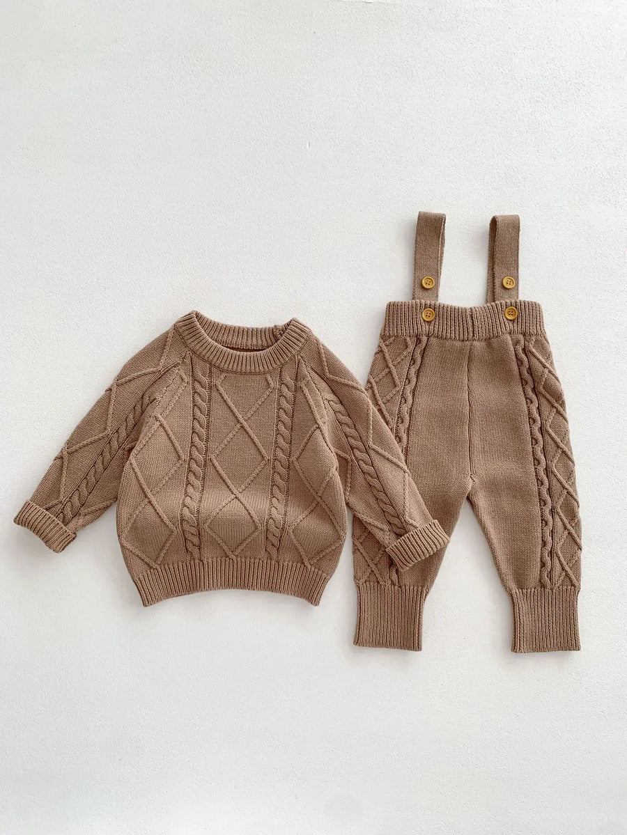 Boys Knit Jumped & Pants Set