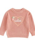 Baby Girl Knit with florals