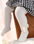 Girls Stockings With Bow