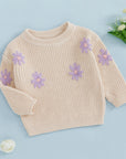 Girls & Baby Floral Knit