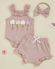 Girls Summer Floral Set