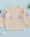 Girls & Baby Floral Knit