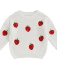 Baby & Toddler Strawberry Embroidered Knit