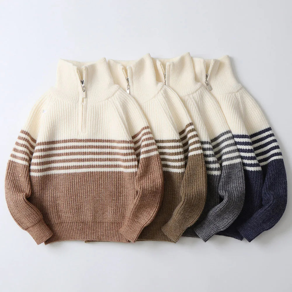 Boys Zip Knit