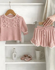 Girls Knit Top & Shorts