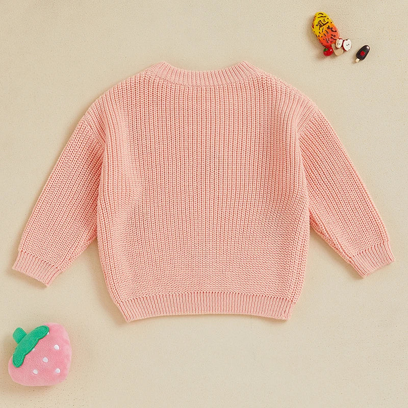 Baby & Toddler Strawberry Embroidered Knit