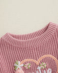 Baby Girl Knit with florals