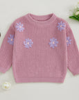 Girls & Baby Floral Knit