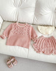 Girls Knit Top & Shorts