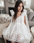 Alara Butterfly Shoulder Tie Dress
