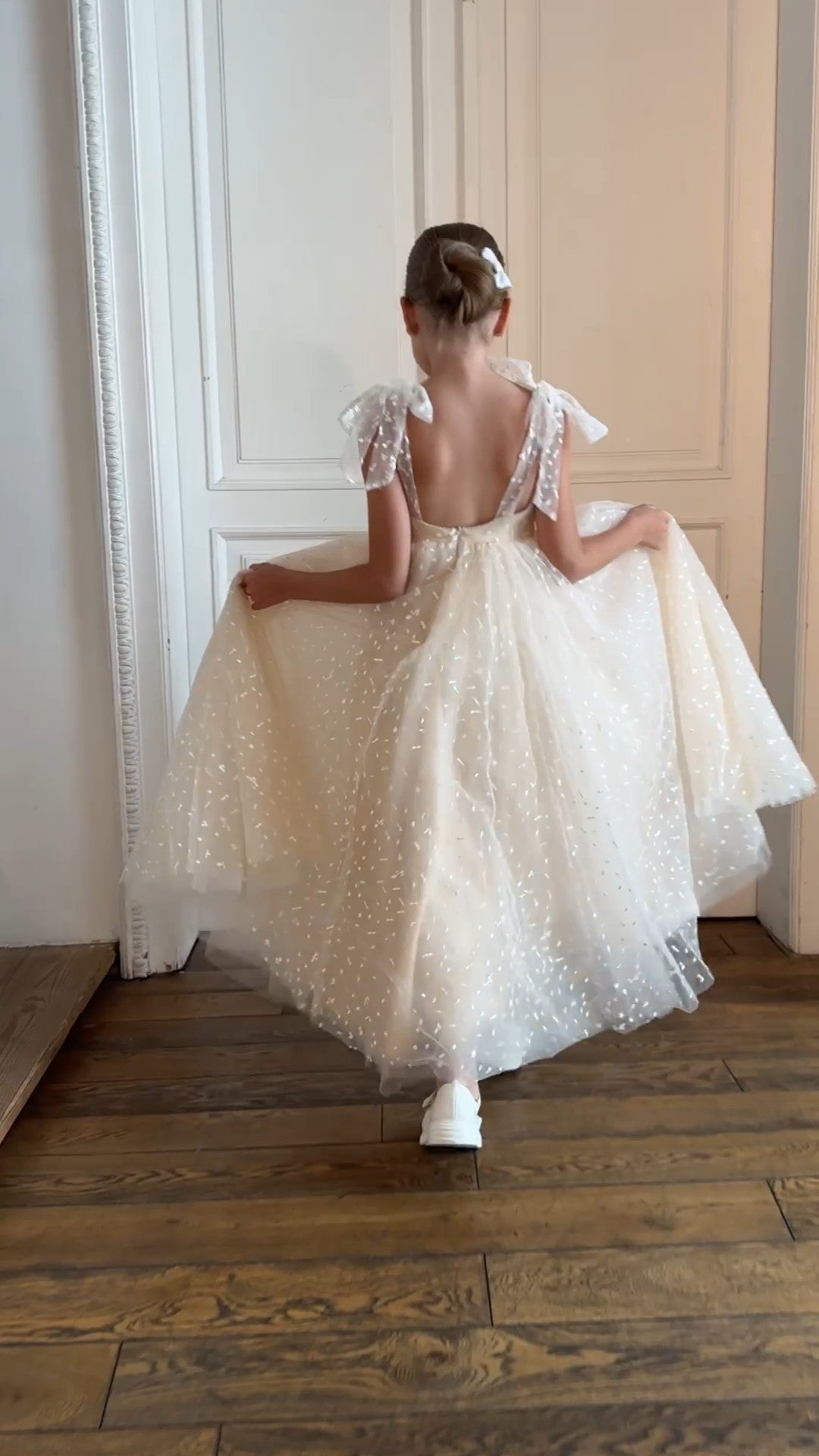 Boho Dreams Weiß/Beige Kleid - Auf Bestellung