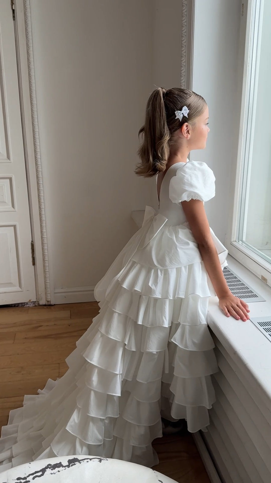 Isabella Special Occasion Dress - Full Length with removable train (Made to Order)