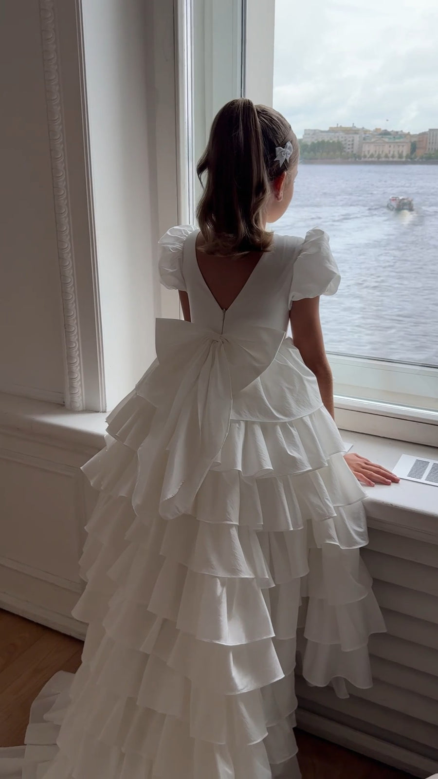 Isabella Special Occasion Dress - Full Length with removable train (Made to Order)