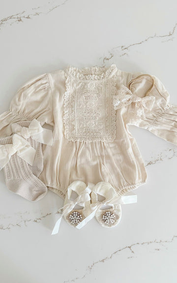 Lace Frill Romper