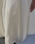 Celeste Rose Satin Dress - Ivory (Made to order)