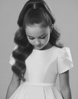 Ivory Mikado Flower Girl Dress MIK & ME Exclusive (Made to order)