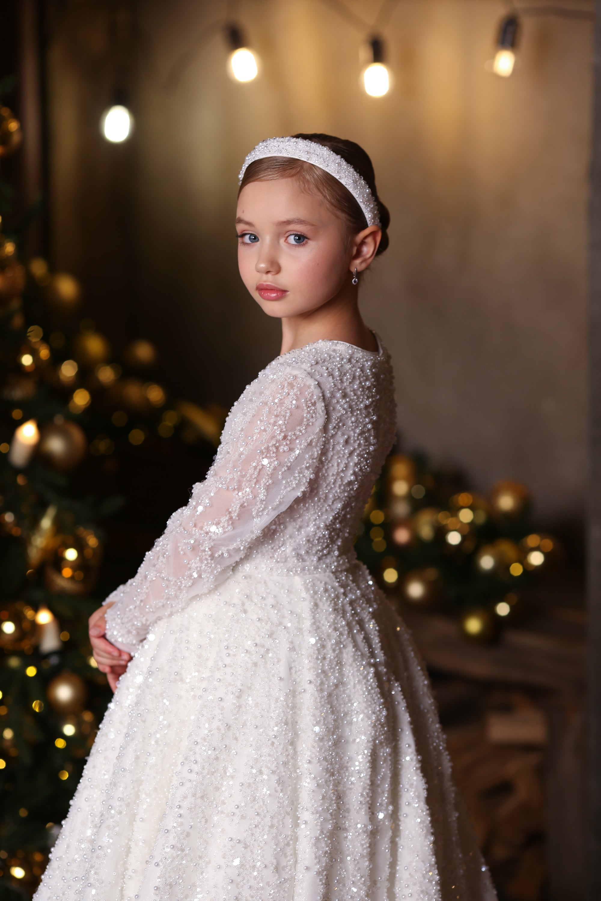 Diamond Sparkle Dress &amp; Hairband (Made To Order) MK050