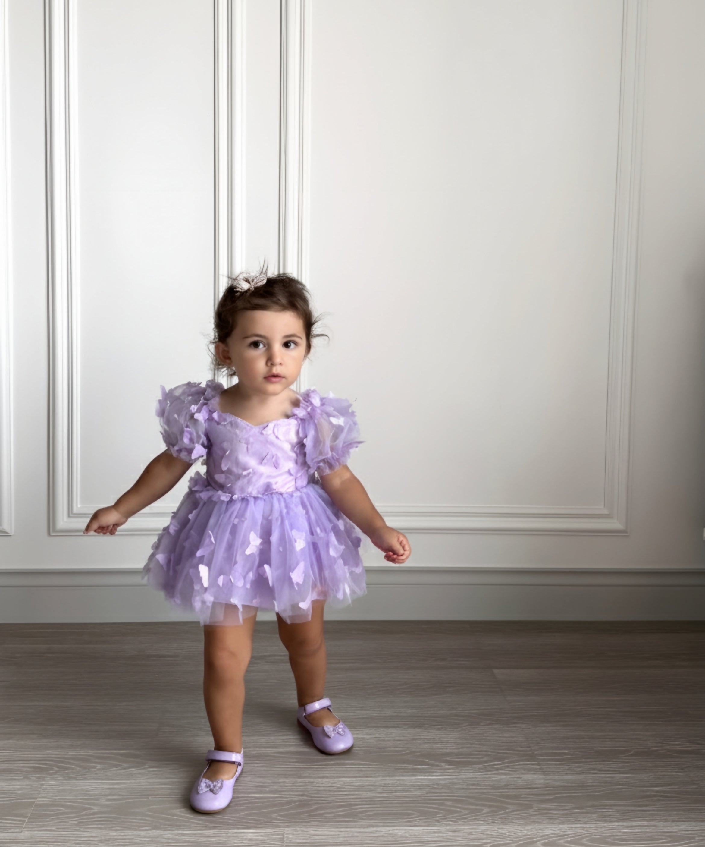 MIK & ME Purple Butterfly Romper - Pre-Order one week 💜