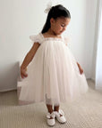 Swiss Dot Tutu Dress - White