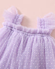 Swiss Dot Tutu Dress - Lilac