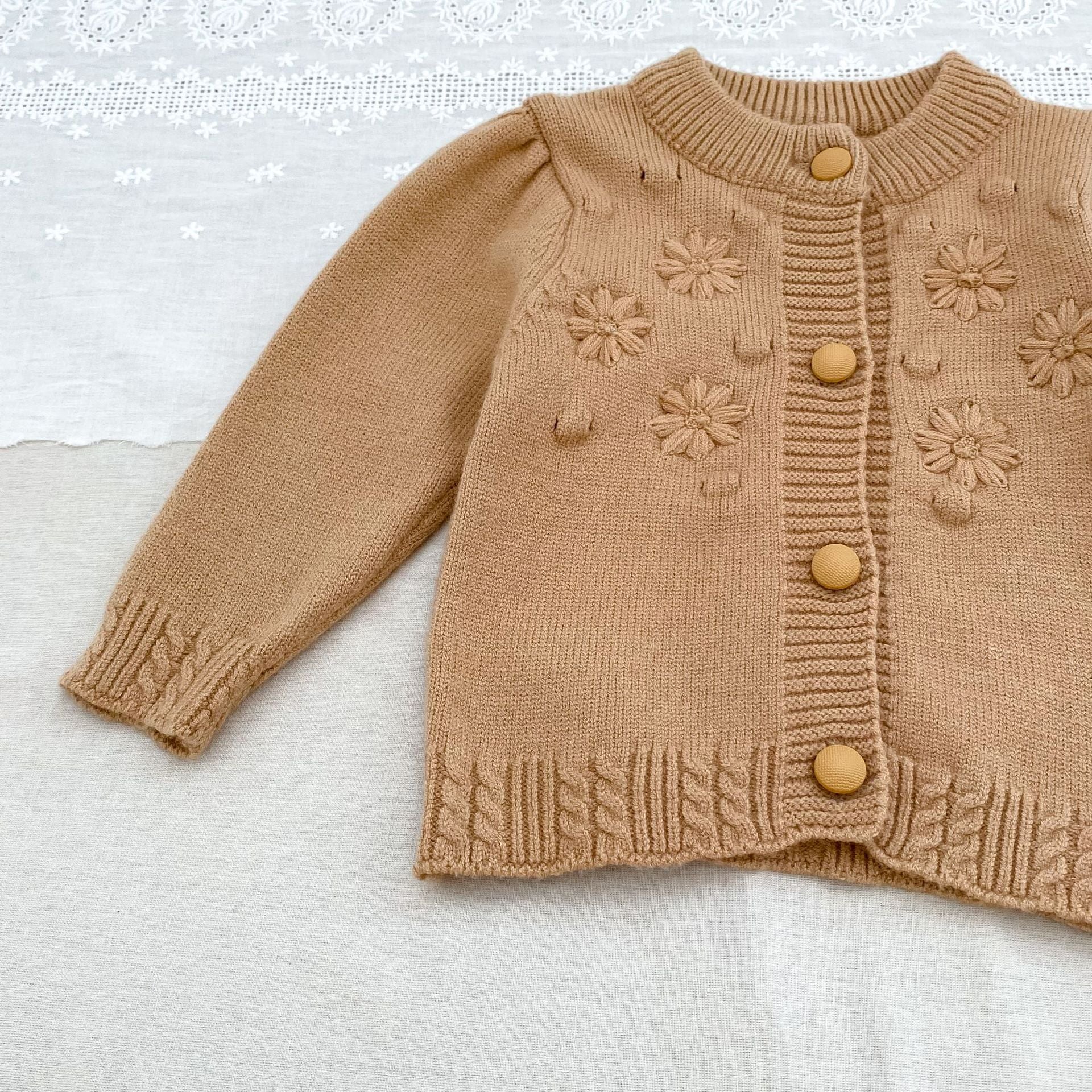 Girls Knit Cardigan & Knit Pants